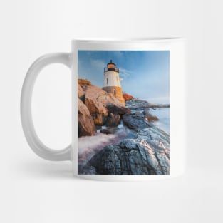 Castle Hill Lighthouse at Sunset, Rhode Island Mug